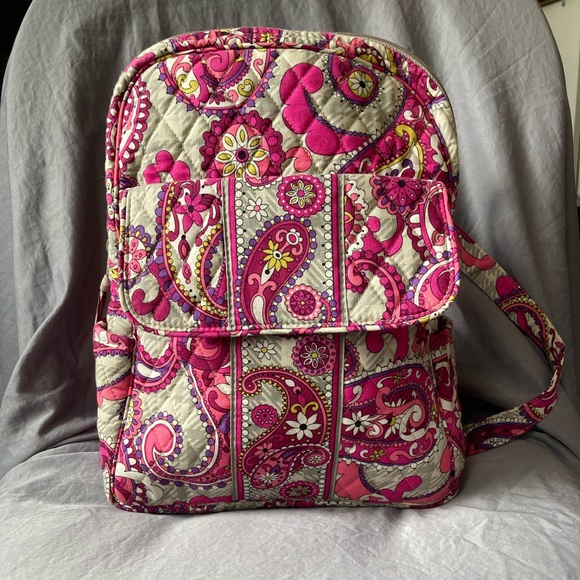 Vera Bradley Handbags - Vera Bradley Paisley Meets Plaid Back Pack